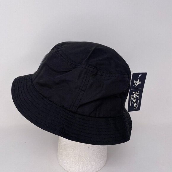 Original Penguin Bucket Hat OSFM Polyester Black Summer Pool Beach Style $45 - Picture 2 of 8